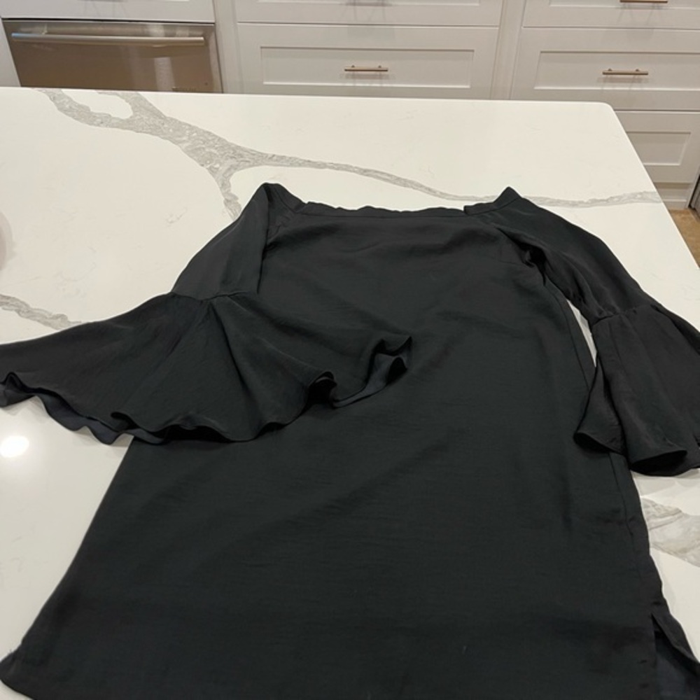 Philosophy, from Neiman Marcus women’s extra small black satin dress - Picture 3 of 8